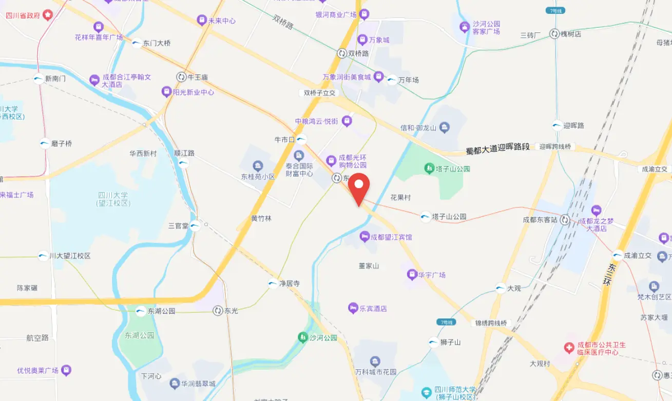 成都环球贸易广场位置地图